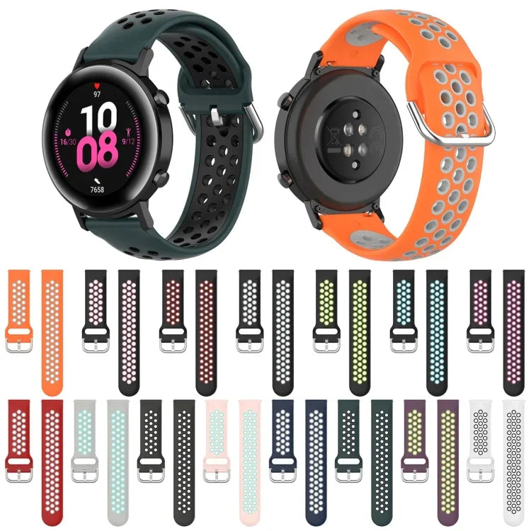 สายรัดซิลิโคนแฟชั่น 20mm พร้อมหัวเข็มขัดด้านในสำหรับ Huami Amazfit GTS / Samsung Galaxy Watch Active 2 / Huawei Watch GT2 42MM