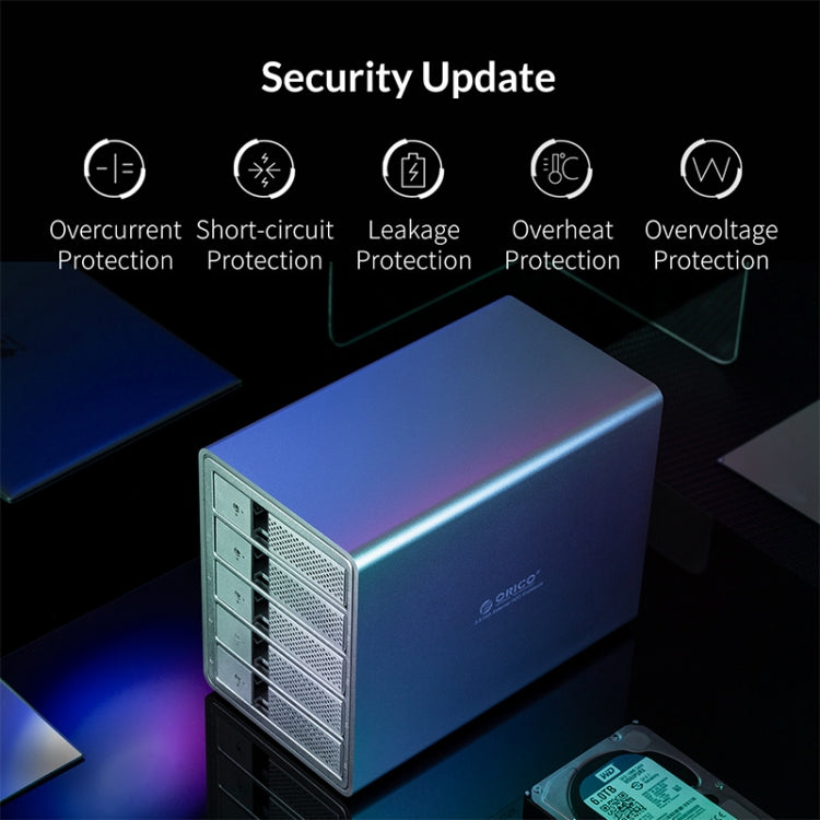ORICO 9548U3-BK กล่องใส่ฮาร์ดไดรฟ์แบบหลายช่องขนาด 3.5 นิ้ว