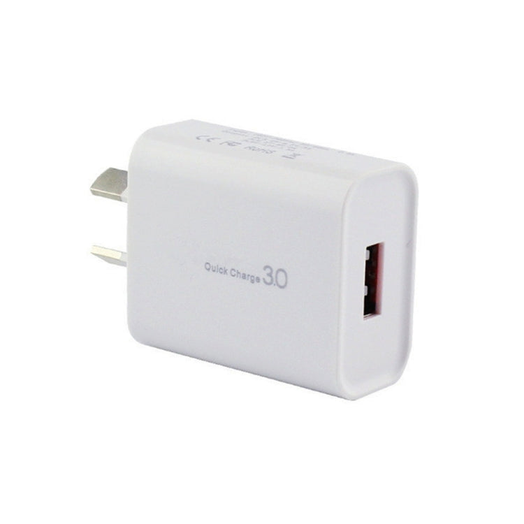 ที่ชาร์จ USB อินเทอร์เฟซเดียว QC 3.0 18W 3A, ปลั๊ก AU