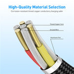 สายชาร์จแม่เหล็กโลหะไนลอนถักสองสี USB เป็น Micro USB, ความยาวสาย: 1m, Micro USB