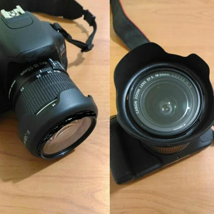EW-60C II ฮูดเลนส์สำหรับ Canon EOS EF-S 18-55mm f/3.5-5.6 IS