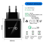 สายข้อมูล 2 in 1 USB เป็น USB-C / Type-C + ชุดชาร์จเร็ว 30W QC 3.0 พร้อมพอร์ต USB 4 ช่อง สำหรับโทรศัพท์มือถือ แท็บเล็ต และพีซี ชาร์จเร็วอเนกประสงค์ ชุดชาร์จเดินทาง พร้อมปลั๊ก EU, ชุด USB-C / Type-C พร้อมปลั๊ก EU