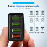 สายข้อมูล 2 in 1 1 เมตร USB เป็น Micro USB + ชุดชาร์จเร็ว 30W QC 3.0 พร้อมพอร์ต USB 4 ช่อง สำหรับโทรศัพท์มือถือ แท็บเล็ต และพีซี ชาร์จเร็วอเนกประสงค์ ชุดชาร์จเดินทาง พร้อมปลั๊ก UK, ชุด Micro USB พร้อมปลั๊ก UK