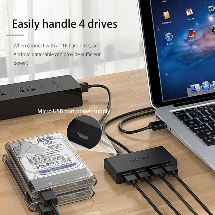 ORICO G11-H4-U3-100-BK ฮับ USB 3.0 4 พอร์ต