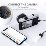 FA-STAR ZS-KL21826 อะแดปเตอร์ OTG 8 พินเป็น USB 3.0 รองรับ iOS 13 ขึ้นไป