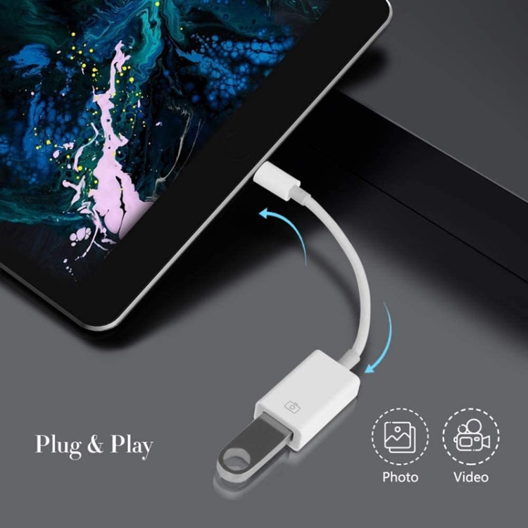 FA-STAR ZS-KL21826 อะแดปเตอร์ OTG 8 พินเป็น USB 3.0 รองรับ iOS 13 ขึ้นไป