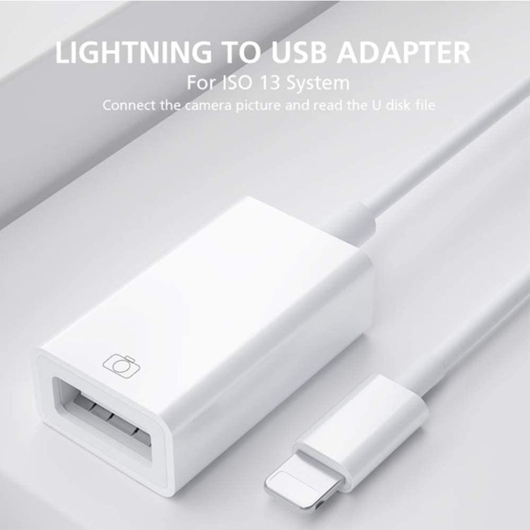 FA-STAR ZS-KL21826 อะแดปเตอร์ OTG 8 พินเป็น USB 3.0 รองรับ iOS 13 ขึ้นไป