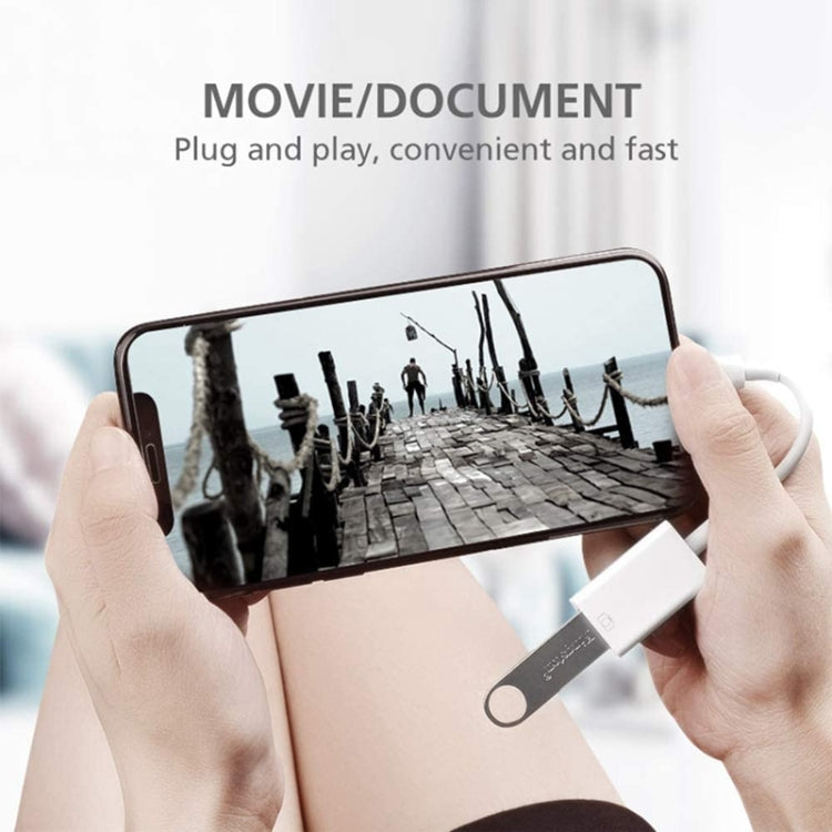 FA-STAR ZS-KL21826 อะแดปเตอร์ OTG 8 พินเป็น USB 3.0 รองรับ iOS 13 ขึ้นไป