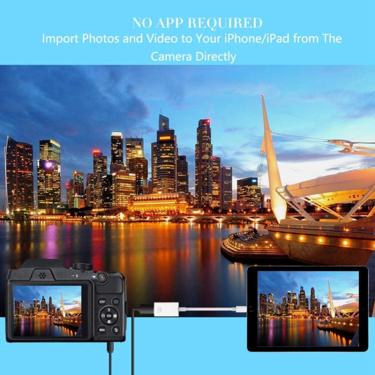 FA-STAR ZS-KL21826 อะแดปเตอร์ OTG 8 พินเป็น USB 3.0 รองรับ iOS 13 ขึ้นไป