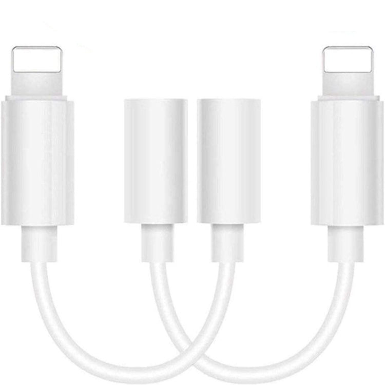 Zs-kl21836 อะแดปเตอร์หูฟัง 2 ชิ้น 8 พิน เป็น 3.5 มม., รองรับระบบ iOS ทุกเวอร์ชัน