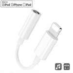 Zs-kl21836 อะแดปเตอร์หูฟัง 2 ชิ้น 8 พิน เป็น 3.5 มม., รองรับระบบ iOS ทุกเวอร์ชัน