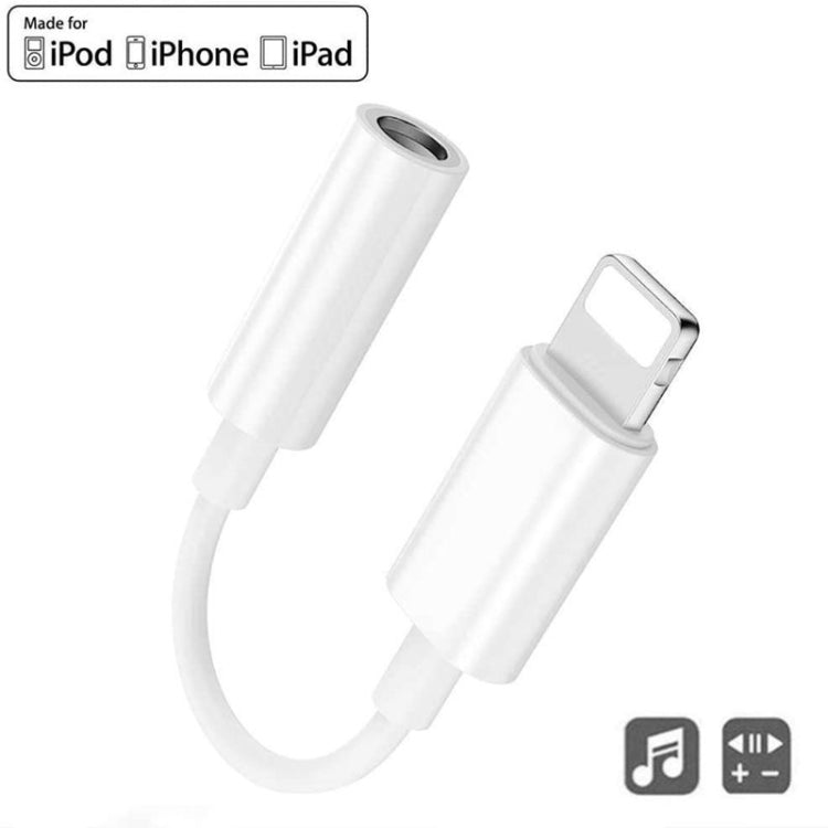Zs-kl21836 อะแดปเตอร์หูฟัง 2 ชิ้น 8 พิน เป็น 3.5 มม., รองรับระบบ iOS ทุกเวอร์ชัน