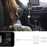 ZS-S1802 ตัวแปลงหูฟัง 2 in 1 8 Pin ตัวผู้เป็น 8 Pin ชาร์จ + 8 Pin ตัวเมียเสียง รองรับการโทรและควบคุมสาย Compatible กับระบบ IOS ทุกเวอร์ชัน