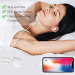 ZS-S1802 ตัวแปลงหูฟัง 2 in 1 8 Pin ตัวผู้เป็น 8 Pin ชาร์จ + 8 Pin ตัวเมียเสียง รองรับการโทรและควบคุมสาย Compatible กับระบบ IOS ทุกเวอร์ชัน