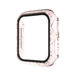 สำหรับ Apple Watch Series 4/5/6 & SE 1/2/3 ขนาด 44 มม. เคสแบบบูรณาการผงกลิตเตอร์ PC + ฟิล์มกระจกนิรภัยหน้าจอ