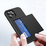 For iPhone 12 5.4 Shockproof Rugged Armor Protective Case with Card Slot, For iPhone 12 mini