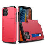 For iPhone 12 5.4 Shockproof Rugged Armor Protective Case with Card Slot, For iPhone 12 mini