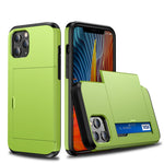 For iPhone 12 5.4 Shockproof Rugged Armor Protective Case with Card Slot, For iPhone 12 mini