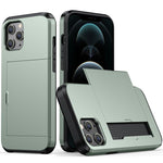 For iPhone 12 Pro Max 6.7 Shockproof Rugged Armor Protective Case with Card Slot, For iPhone 12 Pro Max