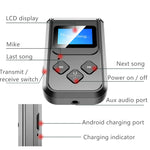 T15 เครื่องรับส่งเพลงบลูทูธ 5.0 2 in 1 พร้อมหน้าจอ, T15
