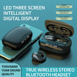 T20 หูฟังบลูทูธ TWS 5.0 แบบสัมผัส พร้อมจอแสดงแบตเตอรี่ LED 3 ดวง และกล่องชาร์จ รองรับการโทรและผู้ช่วยเสียง