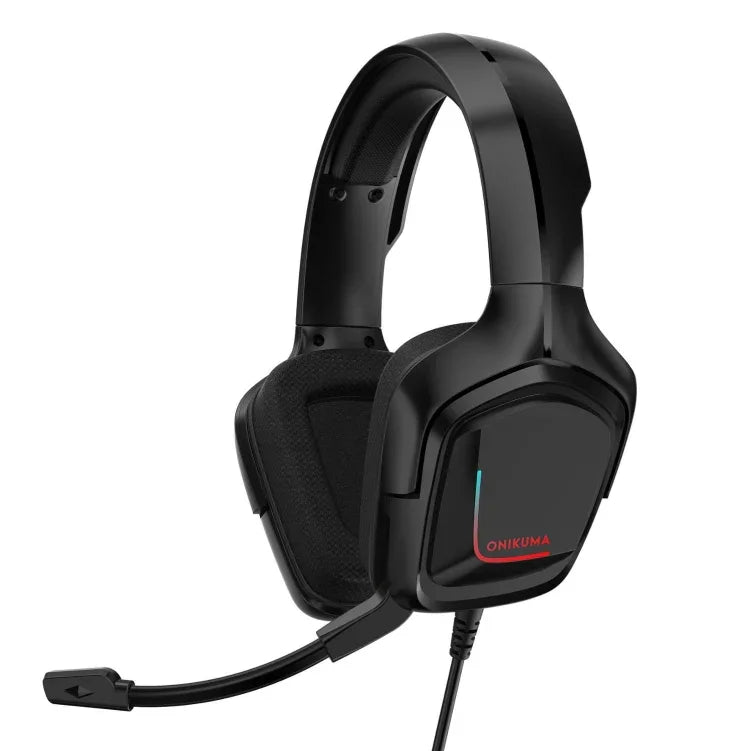 หูฟังเกมมิ่ง ONIKUMA K20 PS4 สเตอริโอ พร้อมไมโครโฟน/ไฟ LED สำหรับ XBox One/แล็ปท็อป แท็บเล็ต