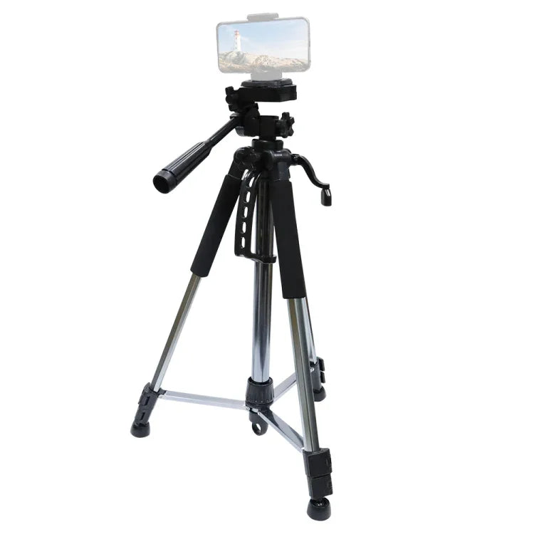 ขาตั้งกล้อง L-1200 ขาตั้งถ่ายทอดสดสำหรับโทรศัพท์มือถือ, กล้อง, โปรเจคเตอร์ ปรับได้ทั่วไป 55-148 ซม. (สีเงิน), L-1200