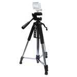 ขาตั้งกล้อง L-1200 ขาตั้งถ่ายทอดสดสำหรับโทรศัพท์มือถือ, กล้อง, โปรเจคเตอร์ ปรับได้ทั่วไป 55-148 ซม. (สีเงิน), L-1200