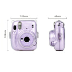 Richwell กระเป๋าใส่กล้องแบบแข็งคริสตัล พร้อมสายสะพายไหล่ สำหรับ Fujifilm Instax Mini 11