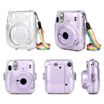 Richwell กระเป๋าใส่กล้องแบบแข็งคริสตัล พร้อมสายสะพายไหล่ สำหรับ Fujifilm Instax Mini 11