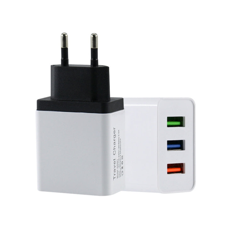 ที่ชาร์จมือถือเดินทาง 2A 3USB ปลั๊ก EU