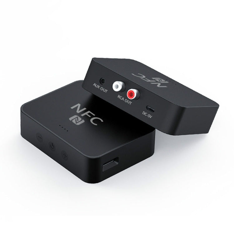 R6 NFC Bluetooth 5.0 เครื่องรับสัญญาณเพลงตั้งโต๊ะ Bluetooth รองรับการ์ด TF