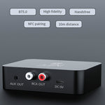 R6 NFC Bluetooth 5.0 เครื่องรับสัญญาณเพลงตั้งโต๊ะ Bluetooth รองรับการ์ด TF