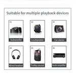R6 NFC Bluetooth 5.0 เครื่องรับสัญญาณเพลงตั้งโต๊ะ Bluetooth รองรับการ์ด TF