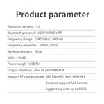 R6 NFC Bluetooth 5.0 เครื่องรับสัญญาณเพลงตั้งโต๊ะ Bluetooth รองรับการ์ด TF
