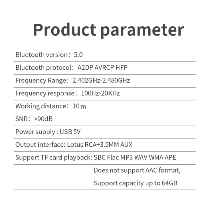 R6 NFC Bluetooth 5.0 เครื่องรับสัญญาณเพลงตั้งโต๊ะ Bluetooth รองรับการ์ด TF