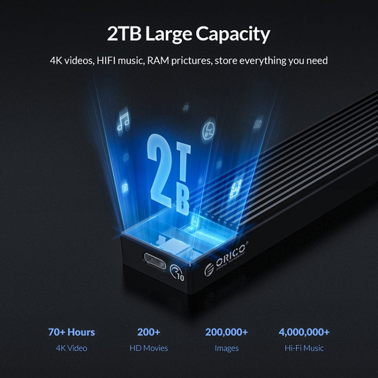 ORICO M2PV-C3 กล่องใส่ SSD M.2 NVMe, ORICO M2PV-C3