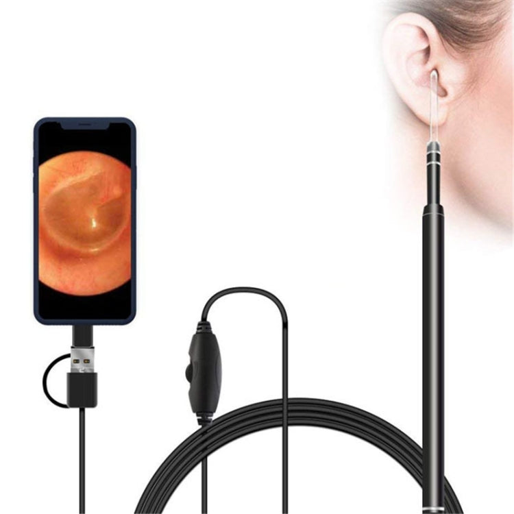 3 in 1 USB HD กล้องส่องตรวจดิจิทัลแบบหู กล้องส่องตรวจดิจิทัลแบบปลายสายสำหรับขี้หู