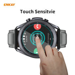 ฟิล์มกระจกนิรภัยขอบโค้ง 0.2 มม. 9H 2.15D ENKAY Hat-Prince สำหรับ Samsung Galaxy Watch 3 45 มม., สำหรับ Samsung Galaxy Watch 3 41 มม.