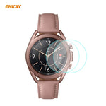 ฟิล์มกระจกนิรภัยขอบโค้ง 0.2 มม. 9H 2.15D ENKAY Hat-Prince 2 ชิ้น สำหรับ Samsung Galaxy Watch 3 45 มม., สำหรับ Samsung Galaxy Watch 3 41 มม.