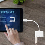 อะแดปเตอร์ USB-C OTG 3 in 1 พร้อมแจ็คหูฟัง 3.5 มม. ใช้ได้กับ iPad Pro และโทรศัพท์ที่มีแจ็ค Type-C, 3 in 1