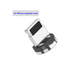 สายชาร์จโทรศัพท์มือถือ USB เป็น 8 Pin แบบดูดแม่เหล็กพร้อมไฟสีสันสดใส, ความยาว: 1m, 1m