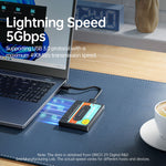 กล่องฮาร์ดดิสก์แบบพกพาคลาสสิก ORICO 2580U3 ขนาด 2.5 นิ้ว USB 3.0 SATA, 2580U3