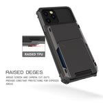 For iPhone 12 Pro Max Scratch-Resistant Shockproof Heavy Duty Rugged Armor Protective Case with Card Solt, For iPhone 12 Pro Max