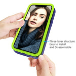 For iPhone 12 Wave Pattern 3 in 1 Silicone+PC Shockproof Protective Case, For iPhone 12 mini