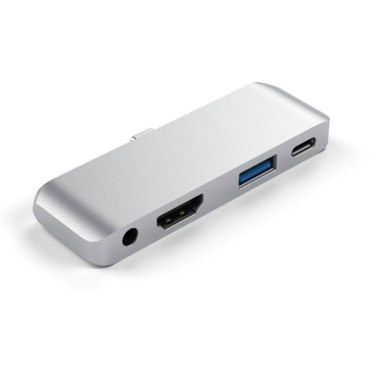 อะแดปเตอร์ HUB 4 in 1 Type-C / USB-C เป็น HDMI + AUX + USB + PD Type-C / USB-C, ด็อก HD อเนกประสงค์