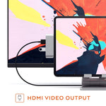 อะแดปเตอร์ HUB 4 in 1 Type-C / USB-C เป็น HDMI + AUX + USB + PD Type-C / USB-C, ด็อก HD อเนกประสงค์