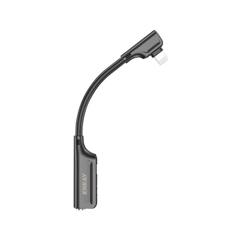 ENKAY ENK-AT103 8 Pin to 3.5mm Audio ＆ 8 Pin Charging Interfaces Converter Zinc Alloy Adapter, 3.5mm Audio ＆ 8 Pin Charging