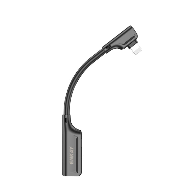 ENKAY ENK-AT102 8 Pin to 8 Pin Charging + 8 Pin Audio Interfaces Charging and Listening to Songs Zinc Alloy Adapter Converter, 8 Pin Charging + 8 Pin Audio
