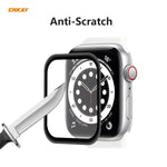 ฟิล์มกันรอยหน้าจอ HD แบบโค้งร้อน 3D PET เต็มจอ ENKAY Hat-Prince 2 ชิ้น สำหรับ Apple Watch Series 6/5/4/SE 44mm